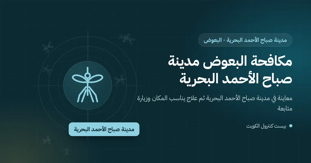 قارب مغطى على رصيف قناة في مدينة صباح الأحمد البحرية وماء متجمع فوق غطائه وبعوض حوله