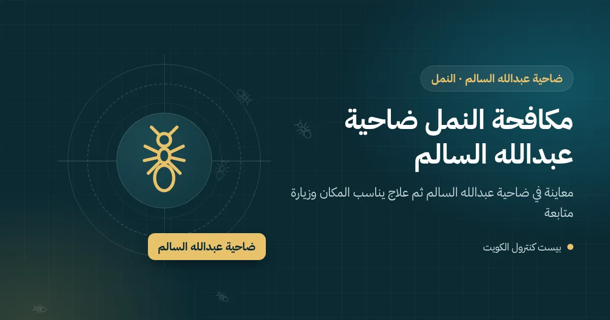 رسم توضيحي لمظلة خشبية في حديقة فيلا بضاحية عبدالله السالم وطابور نمل على الممر المبلط