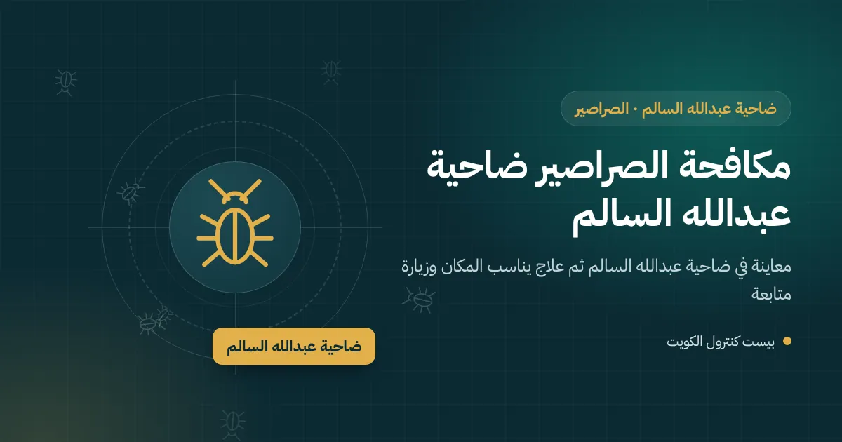 رسم توضيحي لغرفة تفتيش مفتوحة في حديقة فيلا بضاحية عبدالله السالم وصرصور قرب غطائها
