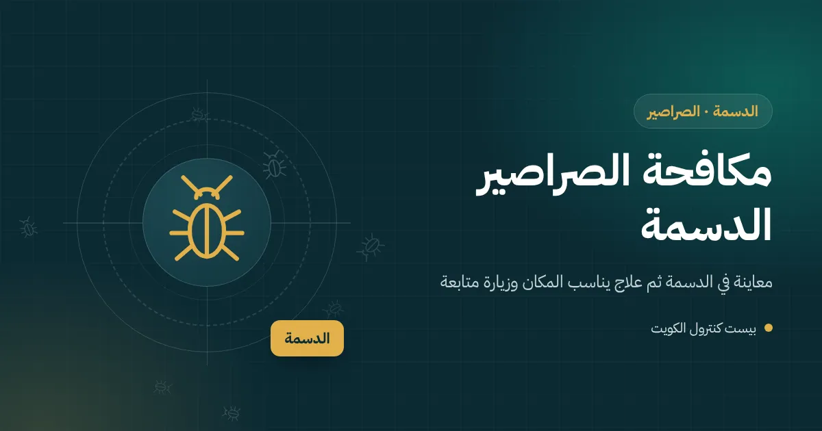 رسم توضيحي لصرصور قرب غطاء غرفة تفتيش في حوش بيت قديم بالدسمة