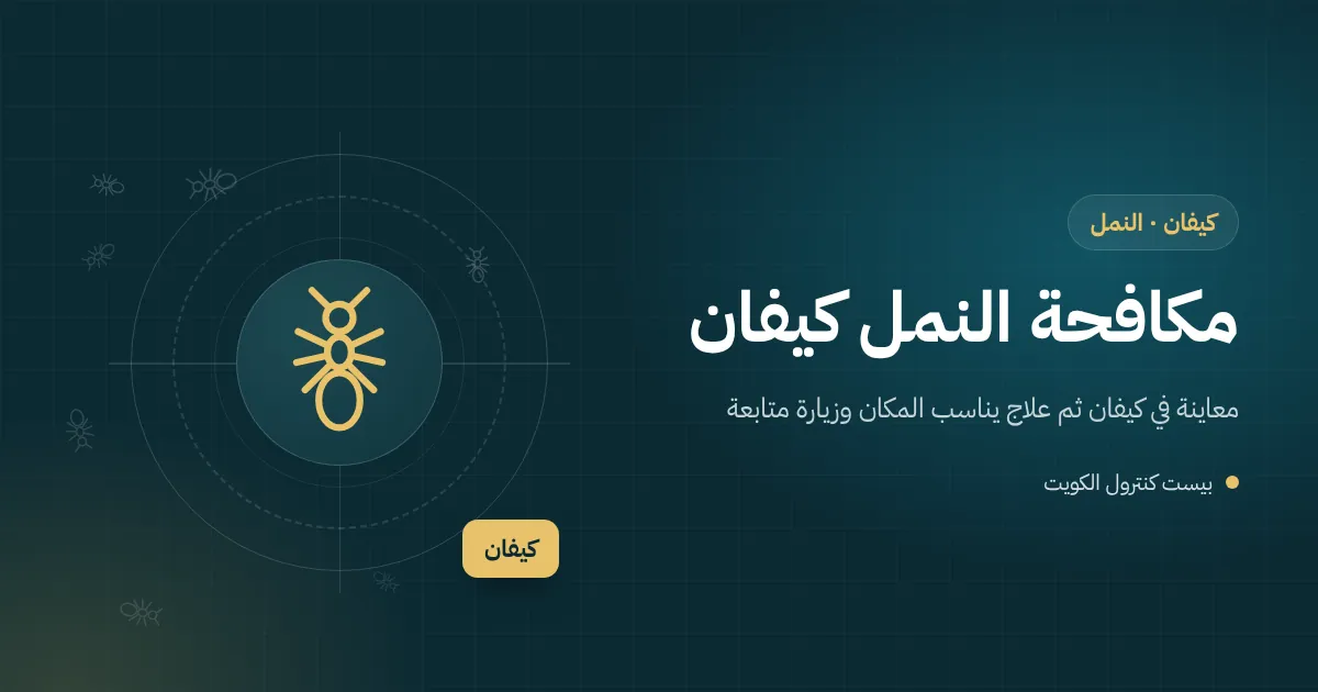 رسم توضيحي لإطار باب خشبي عتيق في فيلا بكيفان وعند قاعدته فاصل بلاط متشقق يخرج منه النمل