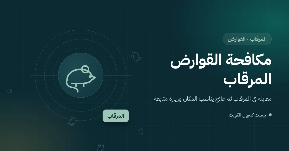 رسم توضيحي لسرداب عمارة قديمة في المرقاب به محطة طعوم مقفلة بجانب أغراض متراكمة