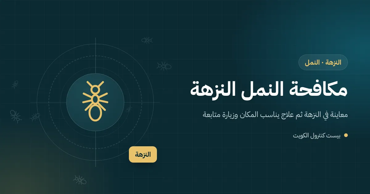 رسم توضيحي لطابور نمل ينزل على أنبوب مكيف من سطح فيلا في النزهة نحو نافذة