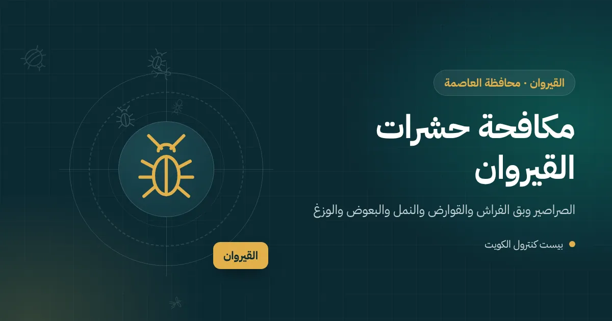 رسم توضيحي لحوش بيت في القيروان فيه عشب وشتلات نخيل وأنابيب تنقيط وفني يفحص صندوق محبس الري