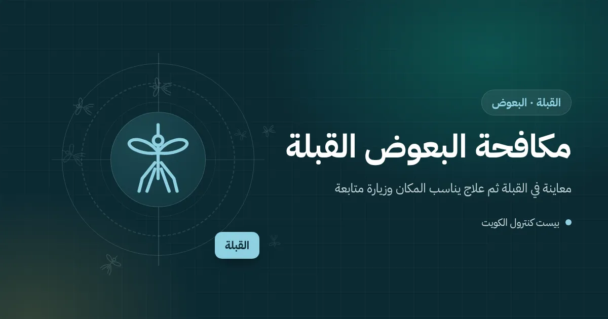 رسم توضيحي لبعوض فوق مصرف مكشوف في ممر خلفي بين محلات قديمة في القبلة