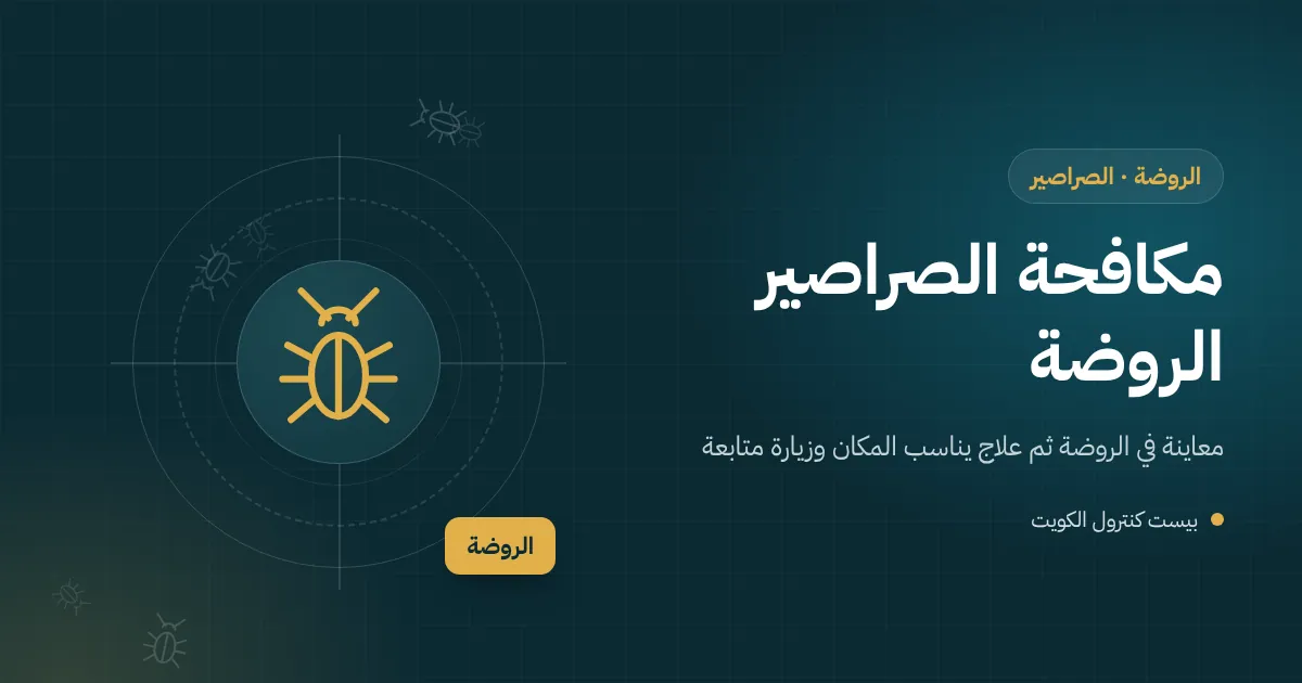 رسم توضيحي لغرفة تفتيش في حوش فيلا بالروضة يصعد منها صرصور كبير في ليلة صيف حارة