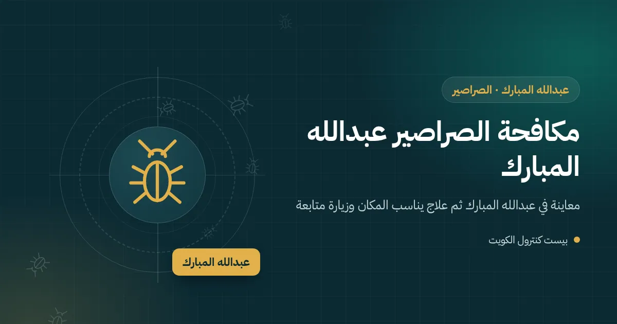 رسم توضيحي لصرصور قرب بالوعة حمام في بيت حديث بضاحية عبدالله المبارك