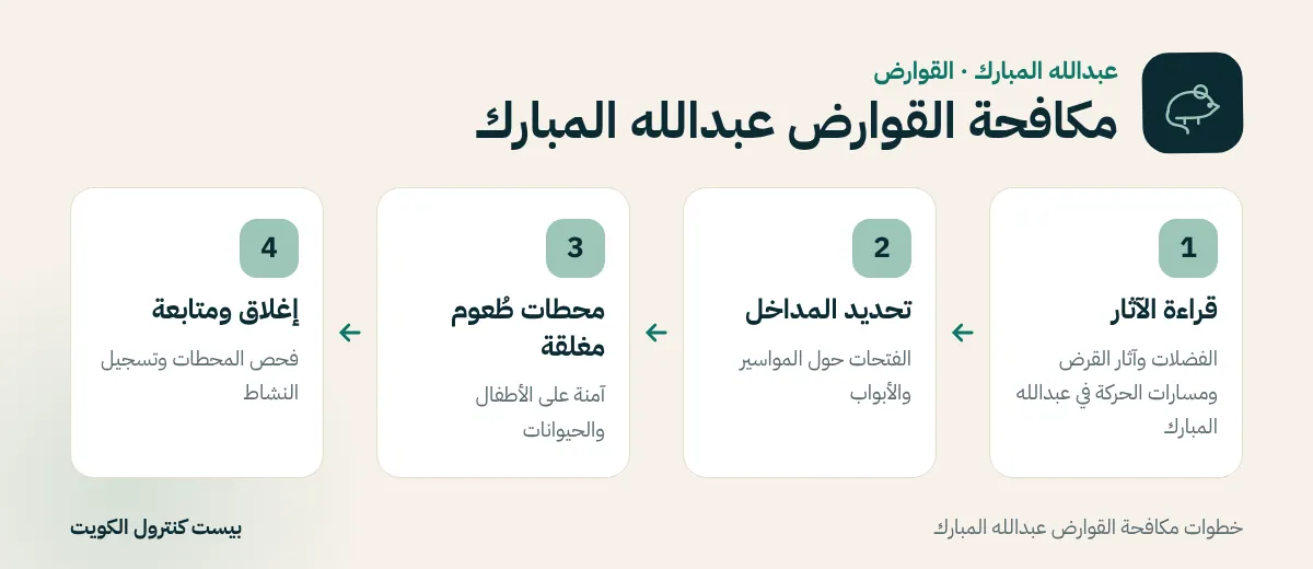 خطوات مكافحة القوارض عبدالله المبارك