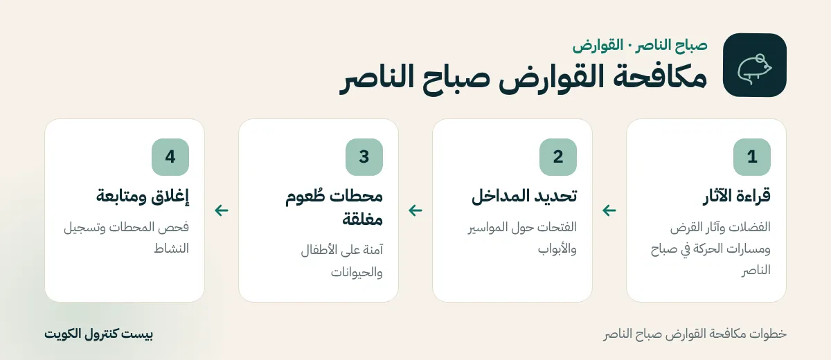 خطوات مكافحة القوارض صباح الناصر