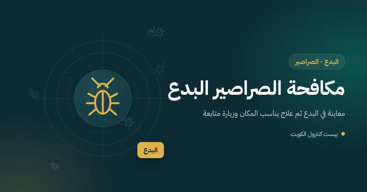 رسم توضيحي لصرصور أمريكي قرب غطاء بالوعة صدئ في شاليه على شاطئ البدع