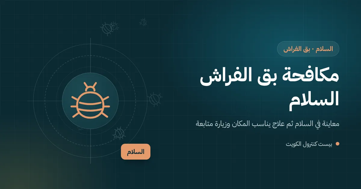 رسم توضيحي لفني يفحص درزات مرتبة سرير بعدسة مكبرة داخل غرفة نوم في فيلا بضاحية السلام