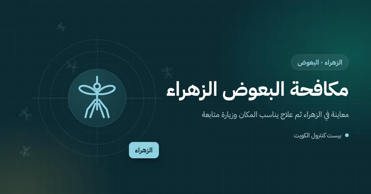 رسم توضيحي لماء تكثيف متجمع تحت وحدة تكييف على سطح فيلا في الزهراء مع يرقات بعوض
