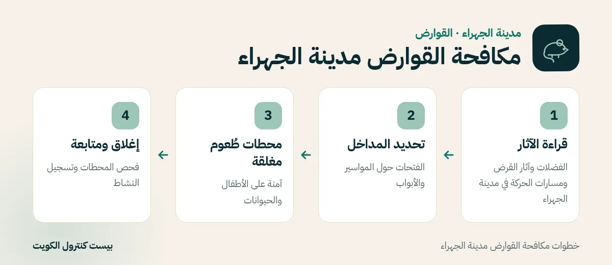 خطوات مكافحة القوارض مدينة الجهراء
