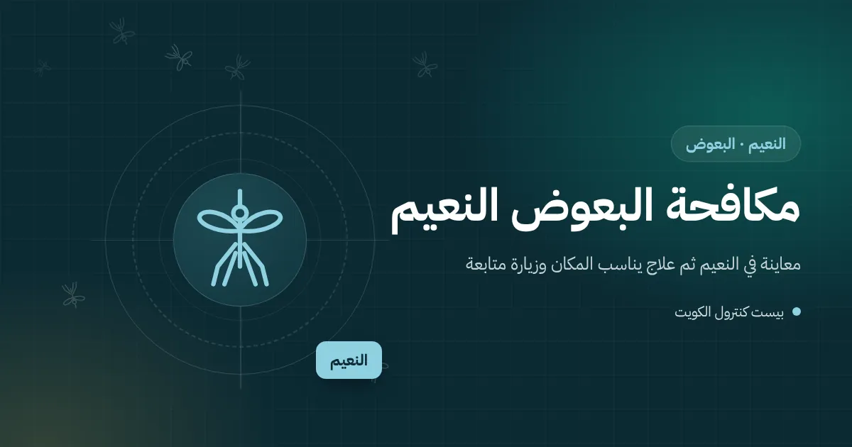 رسم توضيحي لحوش بيت في النعيم به أنابيب تصريف مكيفات وفني يعالج تجمع ماء صغير