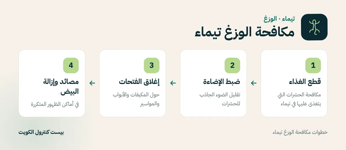 خطوات مكافحة الوزغ تيماء