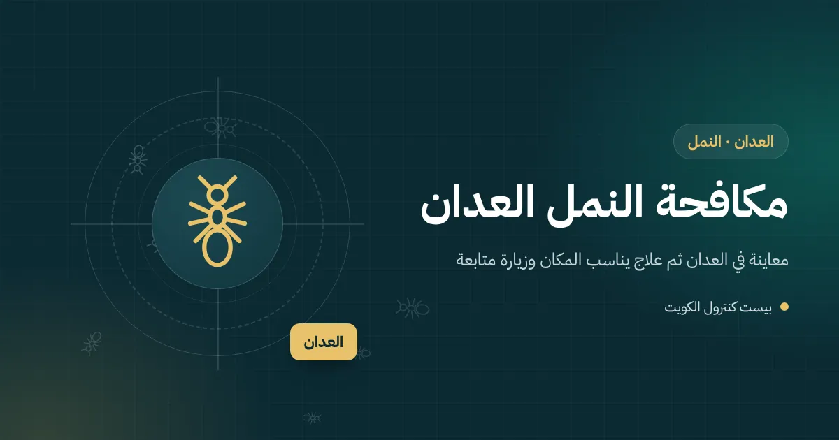 رسم توضيحي لخط نمل يتجه نحو صينية حلويات وأكواب شاي في ديوانية بالعدان